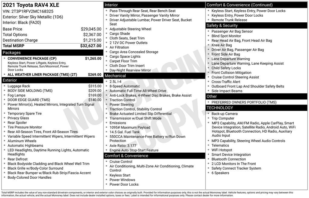 2021 Toyota RAV4 XLE