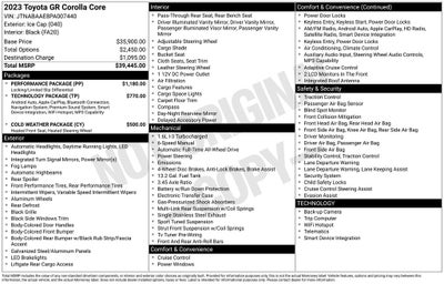 2023 Toyota GR COROLLA Core
