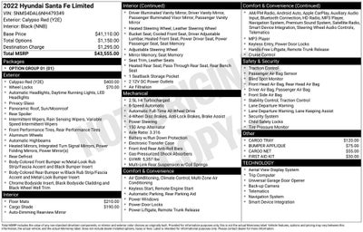 2022 Hyundai Santa Fe Limited