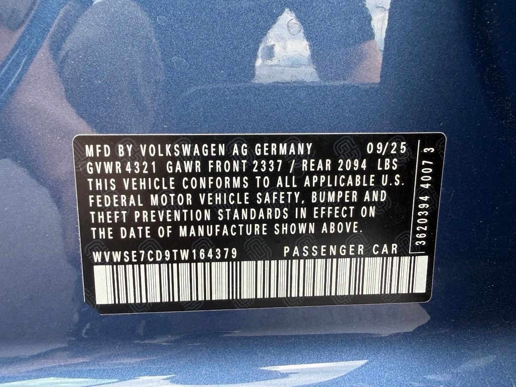 2026 Volkswagen Golf GTI 2.0T SE
