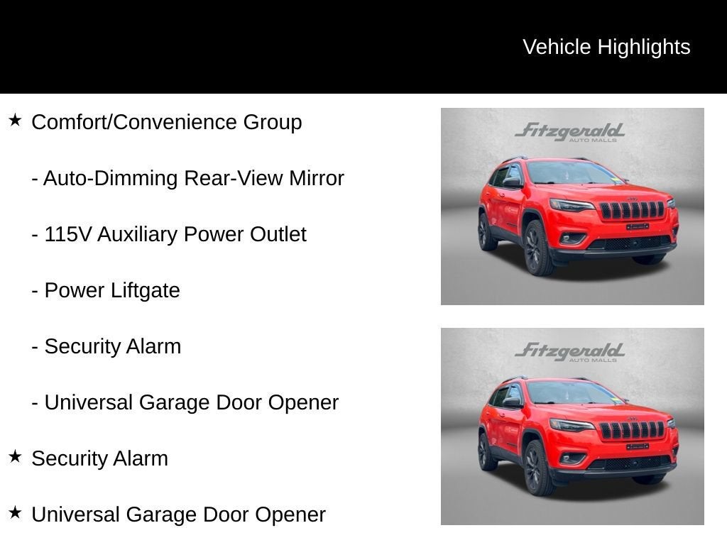 2021 Jeep Cherokee 80th Anniversary